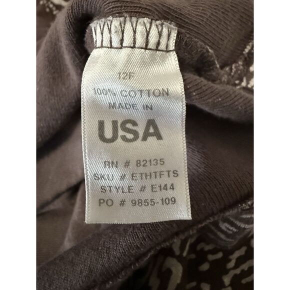 Fresh Produce Top 2X V Neck Relaxed Cotton Blouse 3/4 Sleeve Animal Print Art - Picture 12 of 12